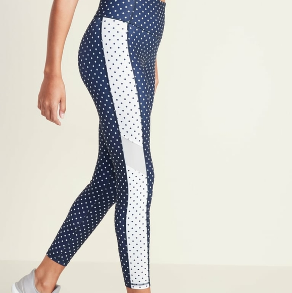 Dry Navy Polka Dot Leggings Xl 